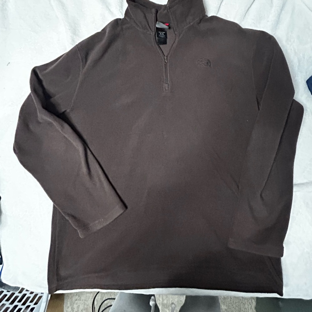 The North Face Men's Brown Quarter-Zip Jacket